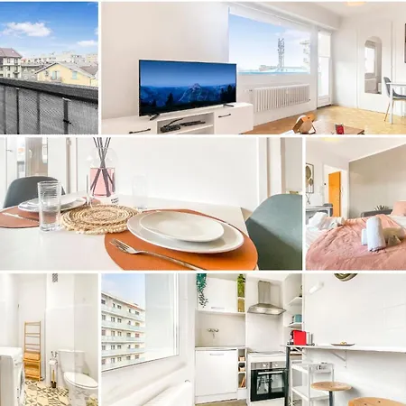 Homey Pinky - Proche Centre / Balcon Prive / Wifi Apartment Annemasse